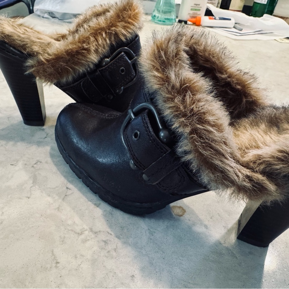 BOC faux fur booties